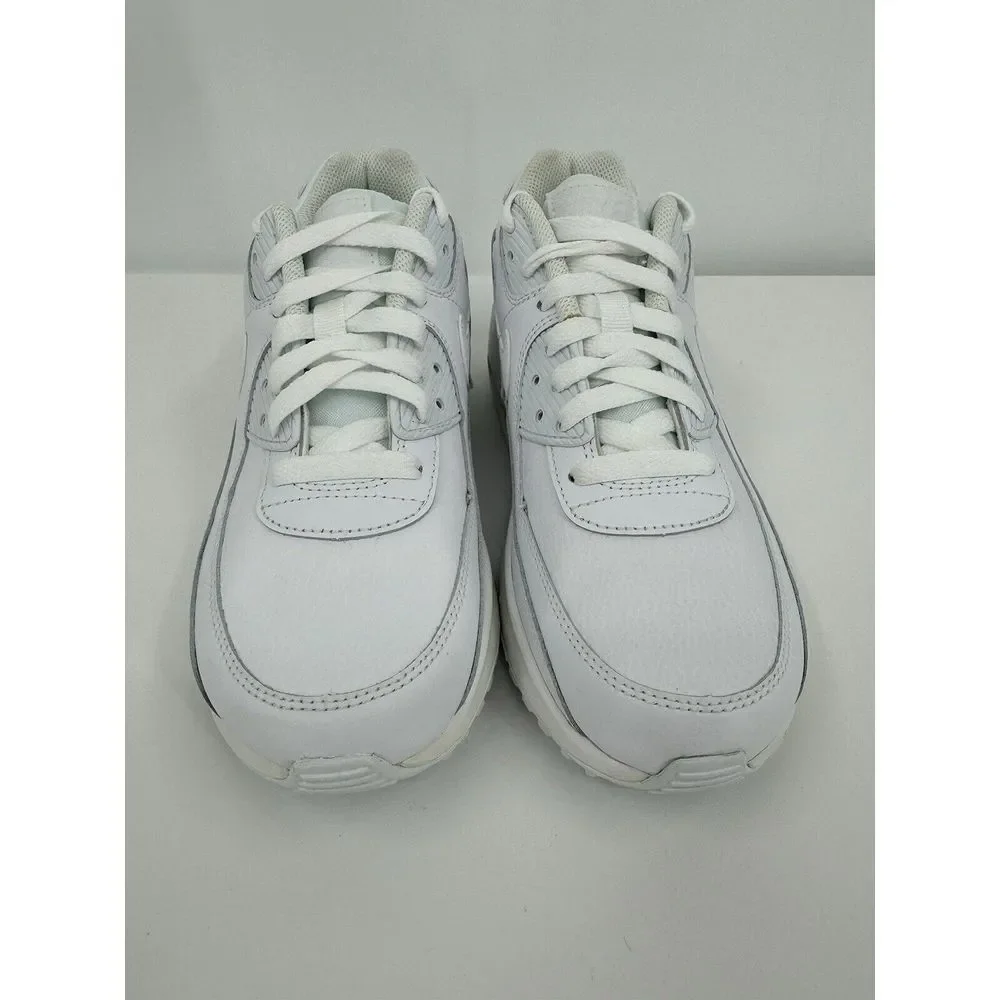 Nike Air‎ Max 90 GS Size 5.5 Youth Triple White New Sneakers Retro Shoes
